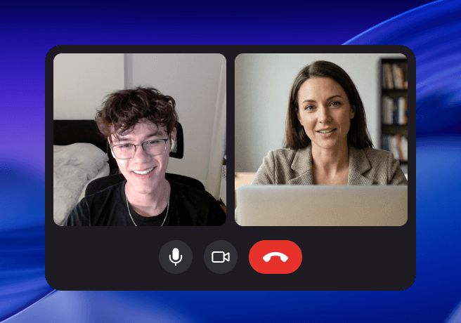 Video call with no bot participant